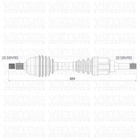 Transmissão Semieixo VT9584 - VETOR Catálogo de produtos